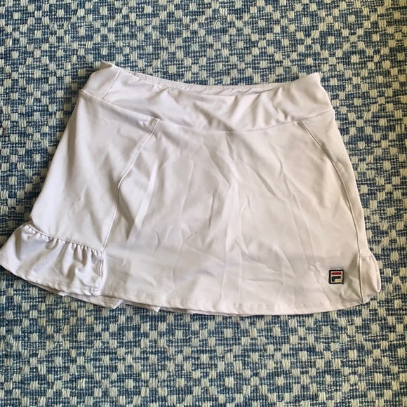 Fila Dresses & Skirts - FILA S White Tennis Workout Micro Mini Skirt with Built In Shorts